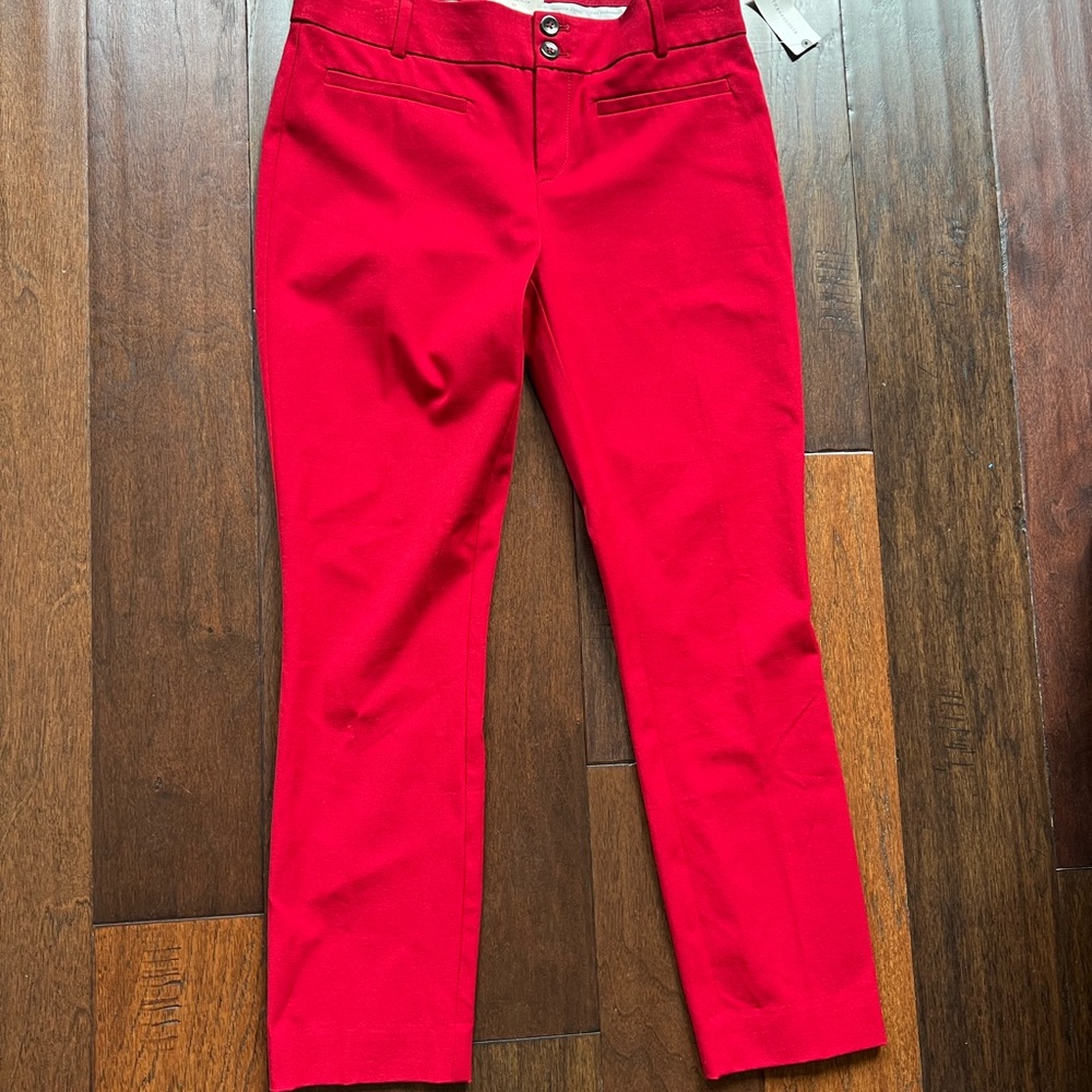 Women's Red capri Anthropologie